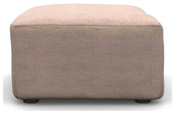 Heart of House Harrison Fabric Footstool - Mushroom